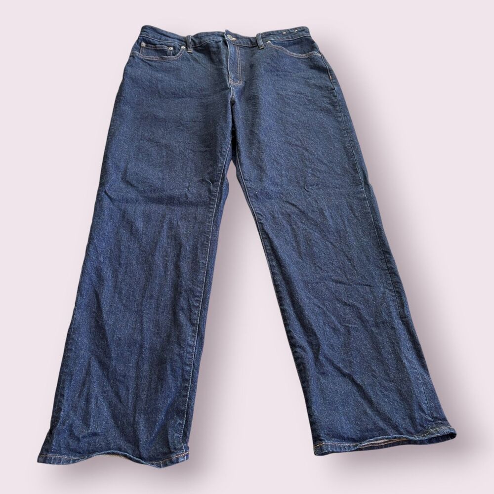 Madewell Jeans Women's 32 Blue Denim Comfort Stretch Curvy '90s Straight